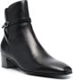 Saint Laurent almond toe heeled ankle boots Black - Thumbnail 2