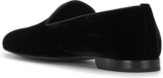 Saint Laurent almond-toe slippers Black