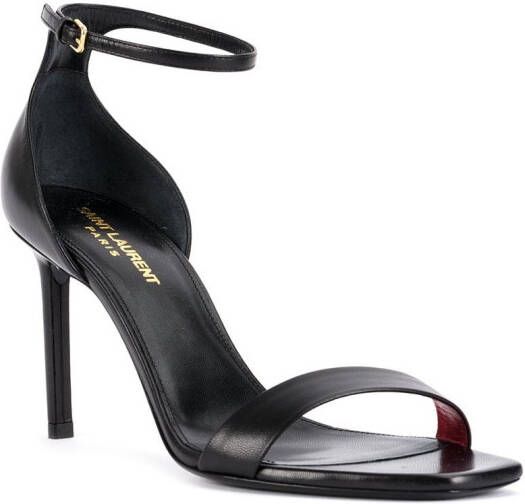 Saint Laurent Amber 85mm sandals Black