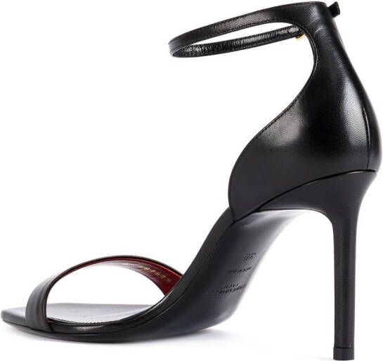 Saint Laurent Amber 85mm sandals Black