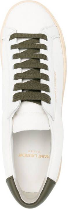 Saint Laurent Andy low-top leather sneakers White