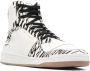 Saint Laurent animal-print high-top sneakers White - Thumbnail 2