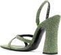 Saint Laurent Arancha 110mm lurex sandals Green - Thumbnail 3