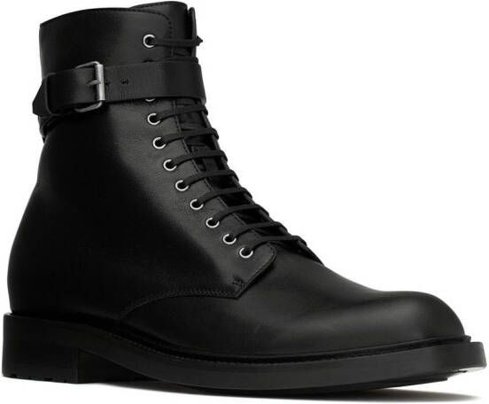 Saint Laurent Army 20mm buckle boots Black