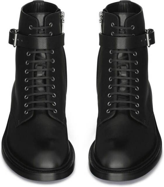 Saint Laurent Army 20mm buckle boots Black