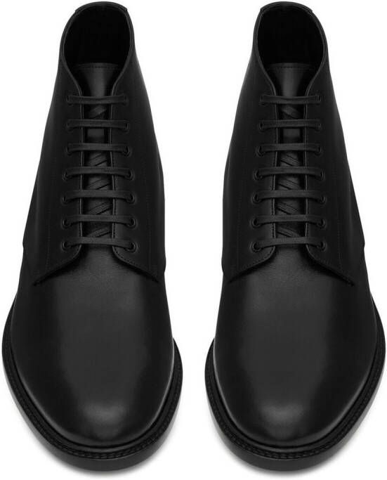 Saint Laurent Army lace-up ankle boots Black
