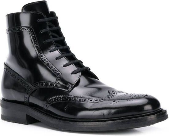 Saint Laurent Army lace-up boots Black