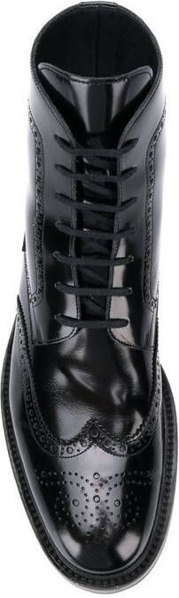 Saint Laurent Army lace-up boots Black