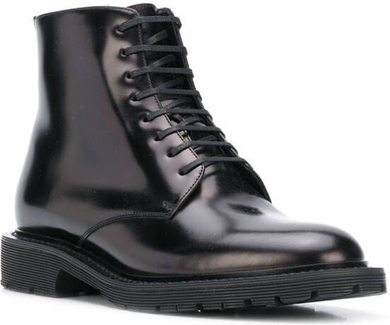 Saint Laurent Army lace-up boots Black