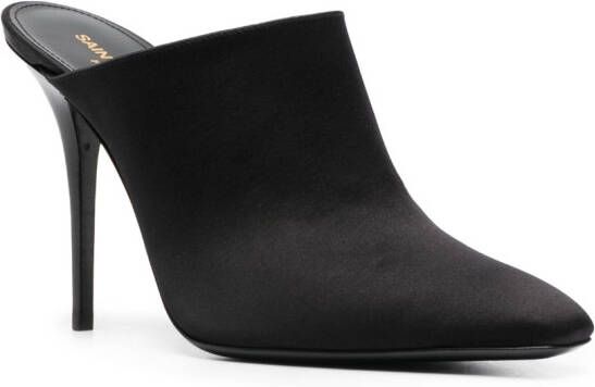 Saint Laurent Ascot 105mm leather mules Black