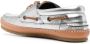 Saint Laurent Ashe leather boat shoes Silver - Thumbnail 3