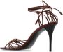 Saint Laurent Babylone 90mm leather sandals Red - Thumbnail 3