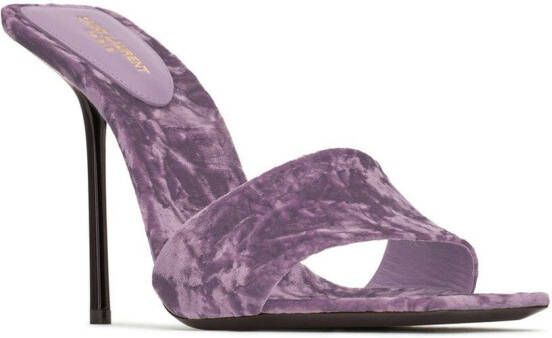 Saint Laurent Baliqua 105mm sandals Purple