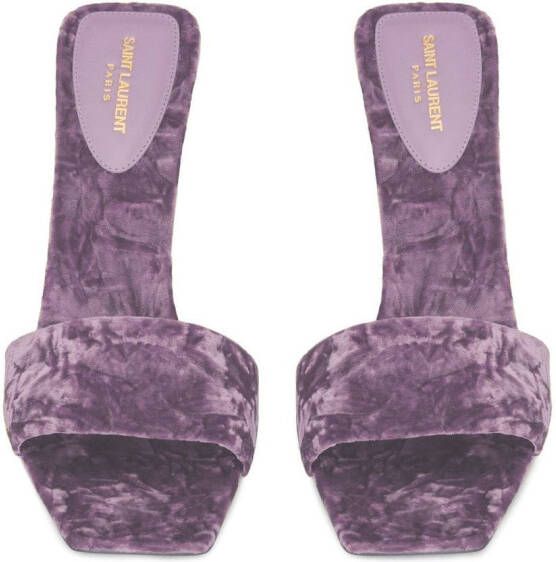 Saint Laurent Baliqua 105mm sandals Purple