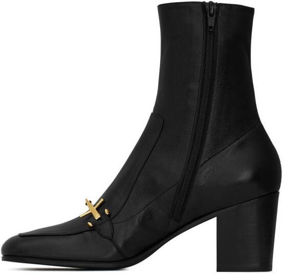 Saint Laurent Beau 75 ankle boots Black
