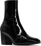 Saint Laurent Beau 75mm patent-leather boots Black - Thumbnail 2