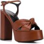 Saint Laurent Bianca 110mm platform sandals Brown - Thumbnail 2