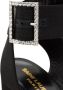 Saint Laurent Bianca 125mm crystal-embellished platform sandals Black - Thumbnail 4