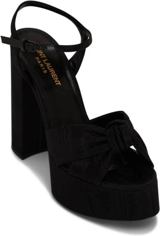 Saint Laurent Bianca 125mm platform sandals Black