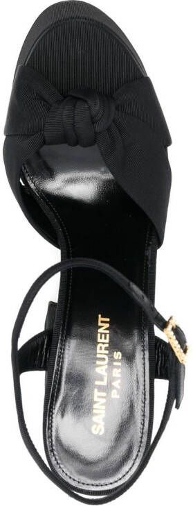 Saint Laurent Bianca 85mm platform sandals Black