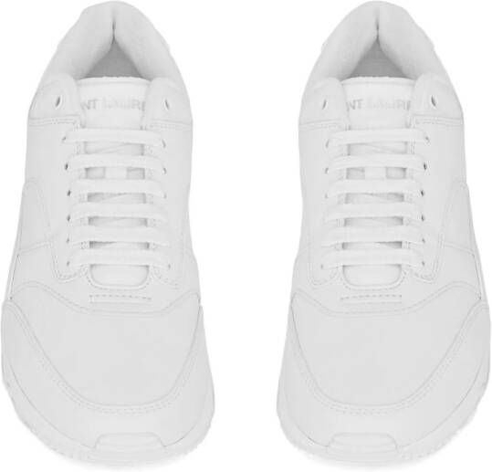 Saint Laurent Bump leather sneakers White