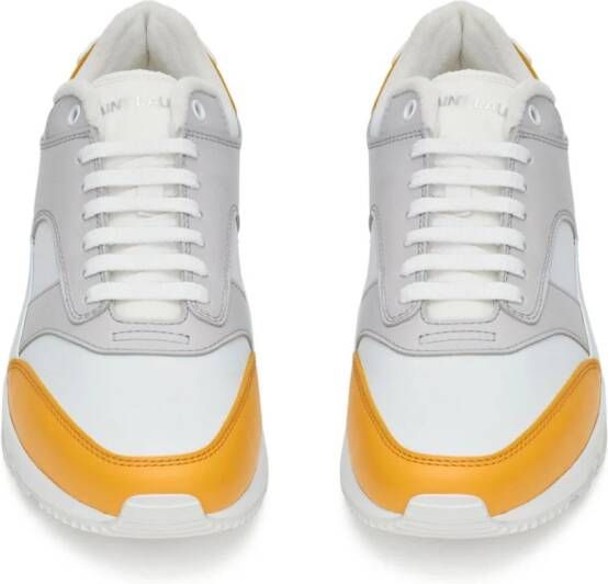 Saint Laurent Bump leather sneakers White