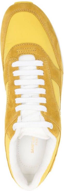 Saint Laurent Bump leather sneakers Yellow