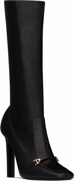 Saint Laurent Camden square-toe boots Black
