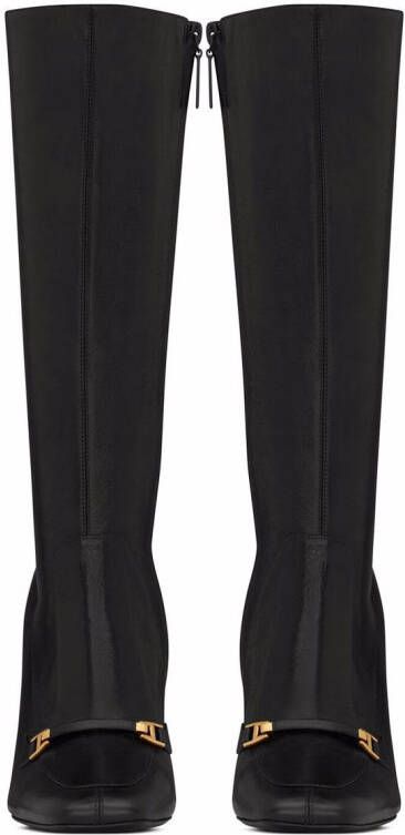 Saint Laurent Camden square-toe boots Black