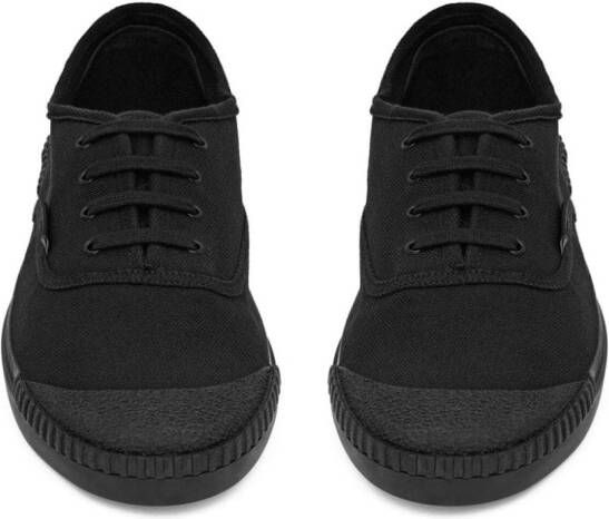 Saint Laurent canvas low-top sneakers Black