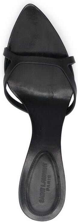 Saint Laurent Carla 60mm leather mules Black