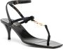 Saint Laurent Cassandra 60mm satin sandals Blue - Thumbnail 2