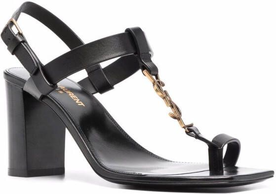 Saint Laurent 75mm Cassandra sandals Black