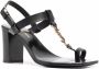 Saint Laurent Cassandra block-heel sandals Black - Thumbnail 2