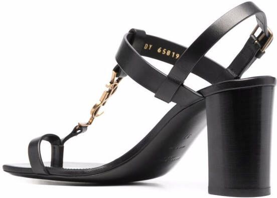 Saint Laurent 75mm Cassandra sandals Black