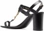 Saint Laurent Cassandra block-heel sandals Black - Thumbnail 3