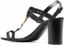 Saint Laurent 75mm Cassandra sandals Black - Thumbnail 3