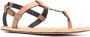 Saint Laurent Cassandra leather sandals Brown - Thumbnail 2