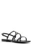 Saint Laurent Cassandra monogram flat sandals Black - Thumbnail 2