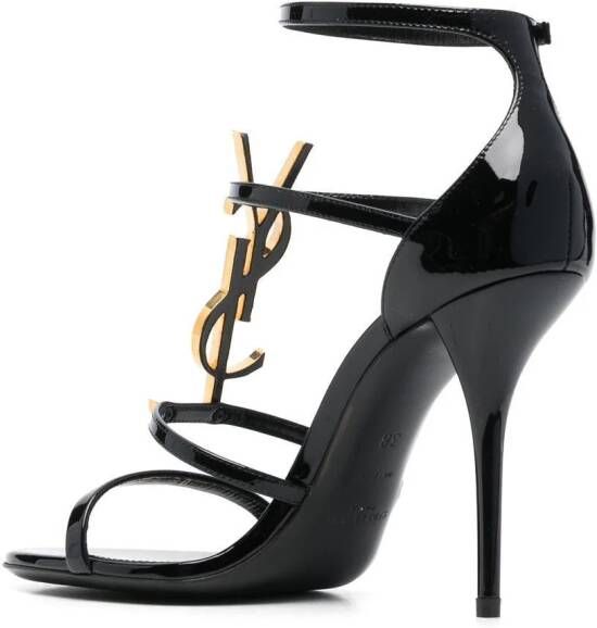 Saint Laurent Cassandra open-toe sandals Black