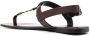 Saint Laurent Cassandre buckle-fastening sandals Brown - Thumbnail 3