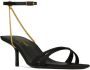 Saint Laurent 60mm chain-strap sandals Black - Thumbnail 2