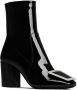Saint Laurent chunky heeled 80mm leather boots Black - Thumbnail 2