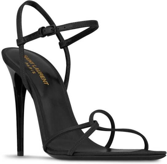 Saint Laurent Clara 110mm sandals Black