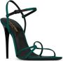 Saint Laurent Clara 110mm sandals Green - Thumbnail 2