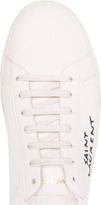 Saint Laurent classic SL 06 embroidered sneakers White