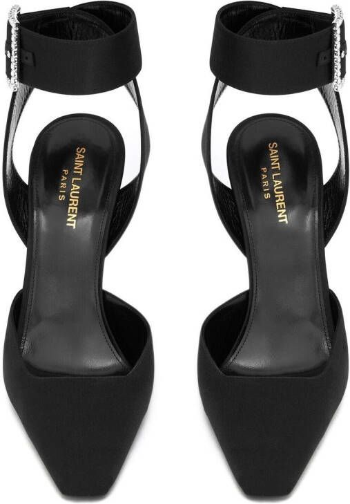 Saint Laurent Claude 110mm slingback sandals Black