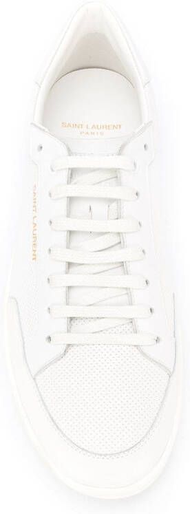 Saint Laurent Court Classic SL 10 perforated sneakers White