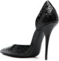 Saint Laurent crocodile-effect stiletto pumps Black - Thumbnail 3