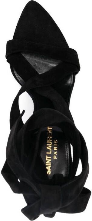 Saint Laurent Deva 115mm sandals Black